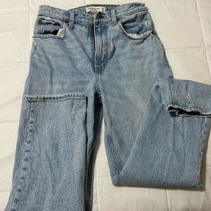 Abercrombie 90s straight ultra high waist